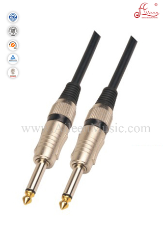 6мм ПВХ черный спиральный гитарный кабель с бумажной карточкой (AL-G032)