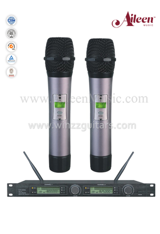 Музыкальный инструмент Двойной приемник FM UHF MIC Беспроводной микрофон (AL-2000UM)