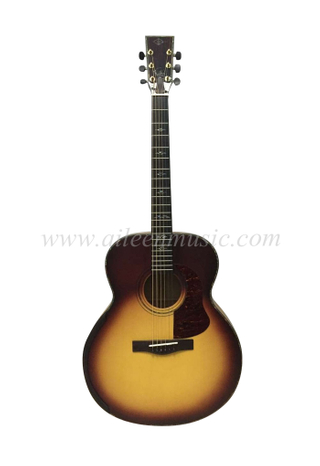 Акустическая гитара с плоским верхом из еловой верхней части Sitka Numx Top Jumbo Flattop (AA1210J)