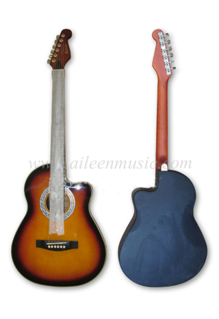 Гитара из фанеры липы фанеры с разрезом на 39 дюймов (AFO229C-39)