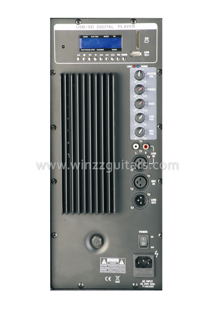 15 '' Чувствительность 97 дБ RMS, 350 Вт, 2-полосная активная деревянная акустическая система (PS-1535AW)