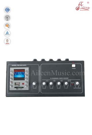 DC9V Power 8 MIC Inputs Музыкальный инструмент 20 дБ Усиление DJ Mixing Console (ADM-120AMP)