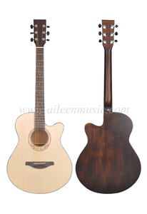 Акустическая гитара с 40-дюймовым твердым верхом из высококачественной ели (AFM-H10-40)