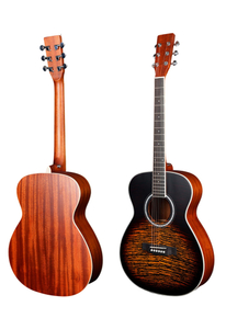 Акустическая гитара Linden 40 41-дюймовые музыкальные инструменты с 2 ремешками (AF07DT-M)