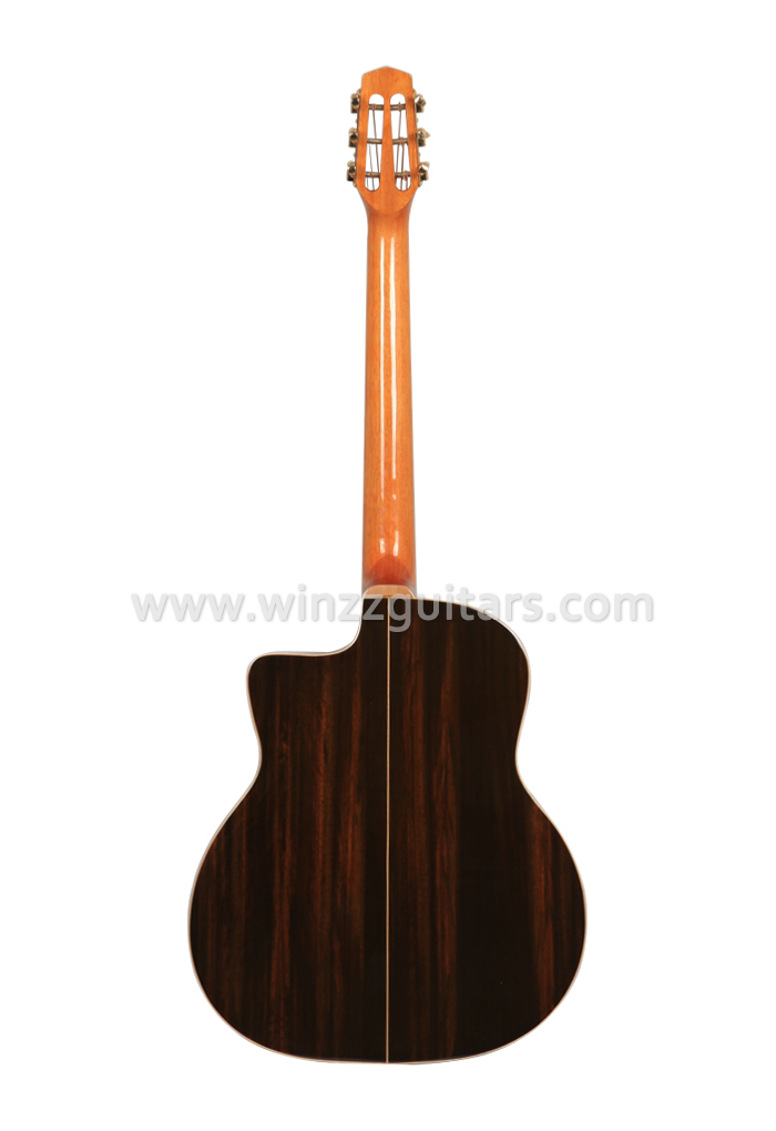 Цельный кедровый верх D-образный с овальным отверстием Gypsy Jazz Guitar (AGJ60A)