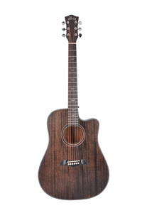 41 '' Новая акустическая гитара с искусственной деревянной накладкой и мостом из плотной высококачественной стали (AF386C)