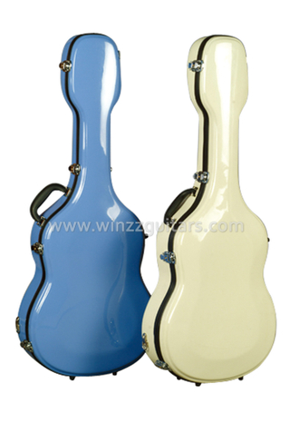 Оптовый красочный 39 "футляр для классической гитары из стекловолокна (CCG-F20)